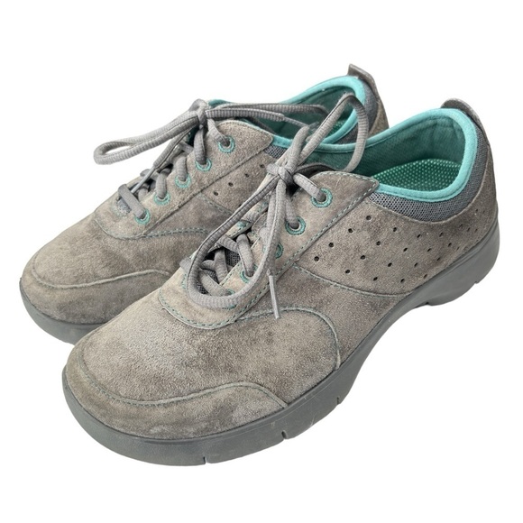 Dansko Elaine Womens 37 US 7 Suede Leather Slip Resistant Sneakers Walking Shoe - Picture 1 of 12